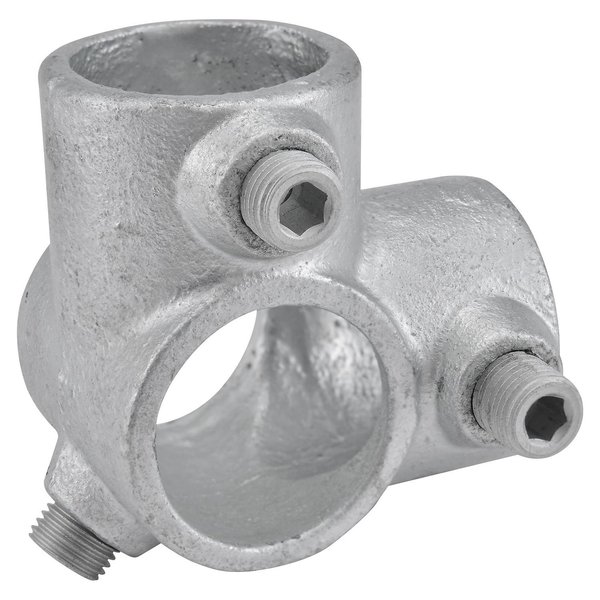 Global Industrial 1-1/2 Size 90 Degree Two Socket Tee Pipe Fitting 1.94 Fitting I.D. 798743